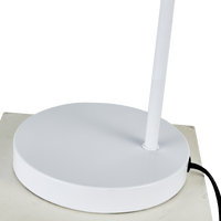Modern Table lamp Desk Light Base Bedside Bedroom White Kings Warehouse 