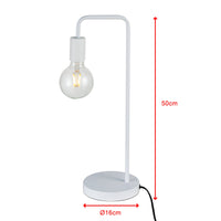 Modern Table lamp Desk Light Base Bedside Bedroom White Kings Warehouse 