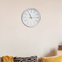 Modern Wall Clock Silent Non-Ticking Quartz Battery Operated Gold Kings Warehouse 