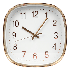 Modern Wall Clock Silent Non-Ticking Quartz Battery Operated Gold Kings Warehouse 