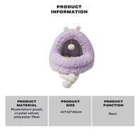 Monster Dog Cat Pet Calming Bed Warm Soft Plush Nest Comfy Sleeping Kennel Cave Kings Warehouse 