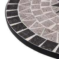 Mosaic Bistro Table Grey 61cm Ceramic Kings Warehouse 