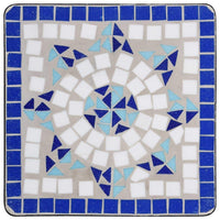 Mosaic Side Table Blue and White Ceramic Kings Warehouse 