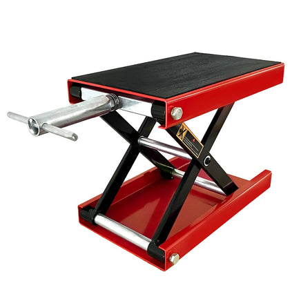 Motorcycle Bike ATV Wide Repair Deck Scissor Lift Jack Crank Hoist Stand 500kg Kings Warehouse 