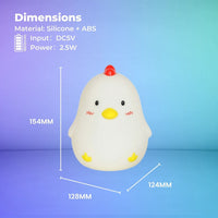 Muid Wake Up Chicken Night Lamp Alarm Clock White HM--104-MUID Kings Warehouse 