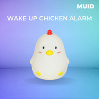 Muid Wake Up Chicken Night Lamp Alarm Clock White HM--104-MUID Kings Warehouse 