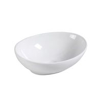 Muriel 41 x 34 x 14.5cm White Ceramic Bathroom Basin Vanity Sink Oval Above Counter Top Mount Bowl Kings Warehouse 