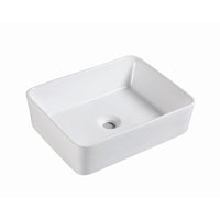 Muriel 48 x 37.5 x 13cm White Ceramic Bathroom Basin Vanity Sink Above Counter Top Mount Bowl Kings Warehouse 