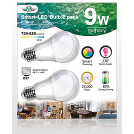MV SMART BULB 9W E27 TWIN PACK (apple app only ) Lighting Kings Warehouse