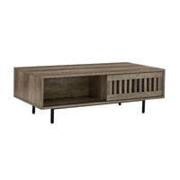 Nathan Mid-century Modern Dark Coffee Table with Storage living room Kings Warehouse 
