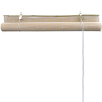 Natural Bamboo Roller Blinds 80 x 160 cm Kings Warehouse 