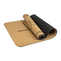 Natural Cork TPE Yoga Mat Sports Eco Friendly Exercise Fitness Gym Pilates Fitness Supplies KingsWarehouse 