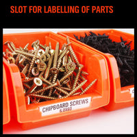 NEW 8 PC Wall Mounted Storage Bins Rack Set Nuts Bolts Organizer Parts 97903 Kings Warehouse 