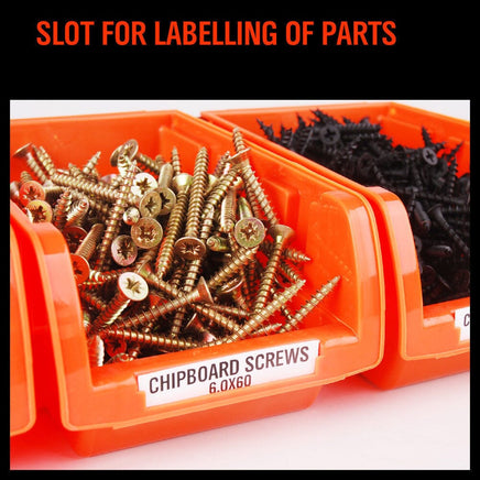 NEW 8 PC Wall Mounted Storage Bins Rack Set Nuts Bolts Organizer Parts 97903 Kings Warehouse 