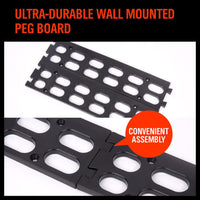 NEW 8 PC Wall Mounted Storage Bins Rack Set Nuts Bolts Organizer Parts 97903 Kings Warehouse 