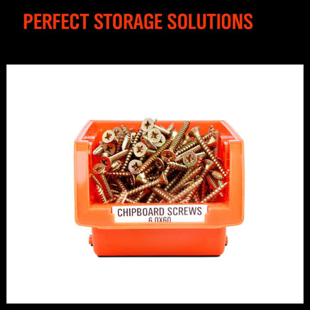NEW 8 PC Wall Mounted Storage Bins Rack Set Nuts Bolts Organizer Parts 97903 Kings Warehouse 