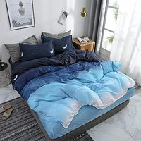 Night Blue Super King Size Duvet Doona Quilt Cover Set Kings Warehouse 