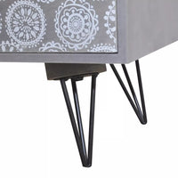 Nightstand with 3 Drawers Grey FALSE Kings Warehouse 
