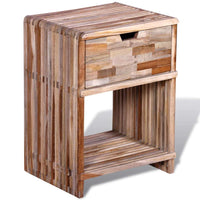 Nightstand with Drawer Reclaimed Teak Wood FALSE Kings Warehouse 