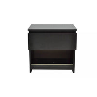 Nightstand with One-Drawer Black 2 pcs FALSE Kings Warehouse 