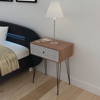 Nightstands with Drawer 2 pcs Brown bedroom furniture Kings Warehouse 