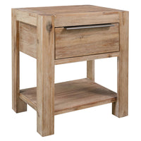 Nightstands with Drawers 2 pcs 40x30x48 cm Solid Acacia Wood Kings Warehouse 