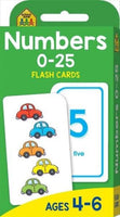 Numbers 0 - 25 : School Zone Flash Cards Kings Warehouse 