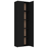 Office Cabinet Black 60x32x190 cm Kings Warehouse 