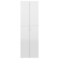 Office Cabinet High Gloss White 60x32x190 cm Kings Warehouse 