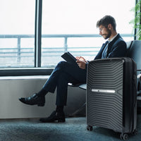 Olympus Astra 29in Lightweight Hard Shell Suitcase - Obsidian Black Kings Warehouse 