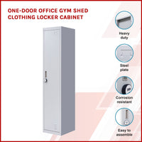 One-Door Office Gym Shed Clothing Locker Cabinet Kings Warehouse 