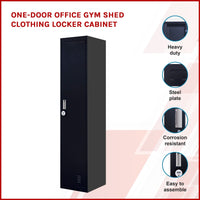 One-Door Office Gym Shed Clothing Locker Cabinet Kings Warehouse 