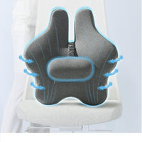 Orthopedic Memory Foam Seat Cushion Support Back Pain Chair Pillow Car Office Dark Grey Kings Warehouse 
