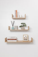 OSLO THREE PIECE SHELF KIT (OAK) Kings Warehouse 