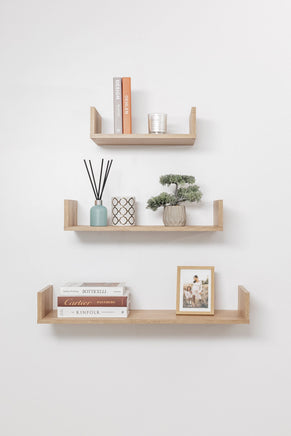 OSLO THREE PIECE SHELF KIT (OAK) Kings Warehouse 