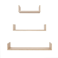 OSLO THREE PIECE SHELF KIT (OAK) Kings Warehouse 