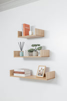 OSLO THREE PIECE SHELF KIT (OAK) Kings Warehouse 