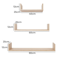 OSLO THREE PIECE SHELF KIT (OAK) Kings Warehouse 