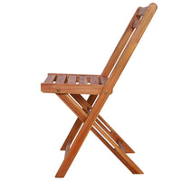 Outdoor Bistro Chairs 2 pcs Solid Acacia Wood Kings Warehouse 