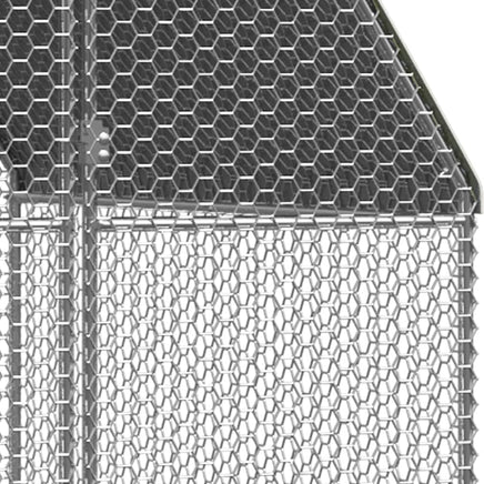 Outdoor Chicken Cage 2x2x2 m Galvanised Steel Coops & Hutches Supplies Kings Warehouse 