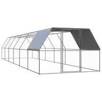 Outdoor Chicken Cage 3x12x2 m Galvanised Steel coops & hutches Kings Warehouse 