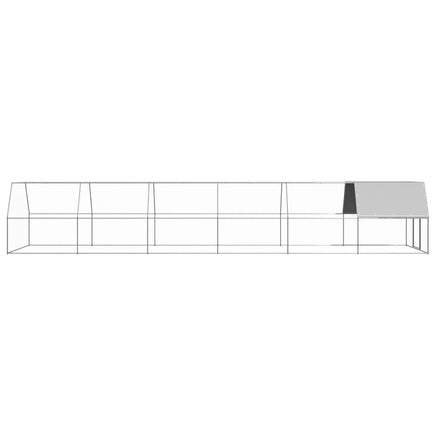 Outdoor Chicken Cage 3x12x2 m Galvanised Steel coops & hutches Kings Warehouse 