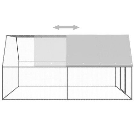 Outdoor Chicken Cage 3x4x2 m Galvanised Steel coops & hutches Kings Warehouse 