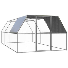 Outdoor Chicken Cage 3x6x2 m Galvanised Steel coops & hutches Kings Warehouse 