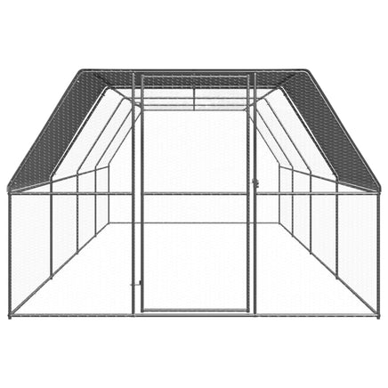 Outdoor Chicken Cage 3x8x2 m Galvanised Steel coops & hutches Kings Warehouse 