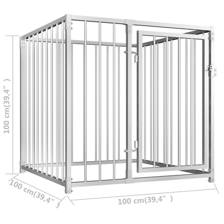 Outdoor Dog Kennel 100x100x100 cm Kings Warehouse 