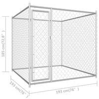 Outdoor Dog Kennel 193x193x185 cm Kings Warehouse 