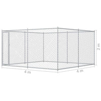 Outdoor Dog Kennel 4x4x2 m Kings Warehouse 