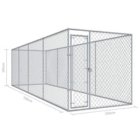 Outdoor Dog Kennel 7.6x1.9 m Kings Warehouse 