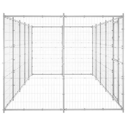 Outdoor Dog Kennel Galvanised Steel 12.1 m² Kings Warehouse 